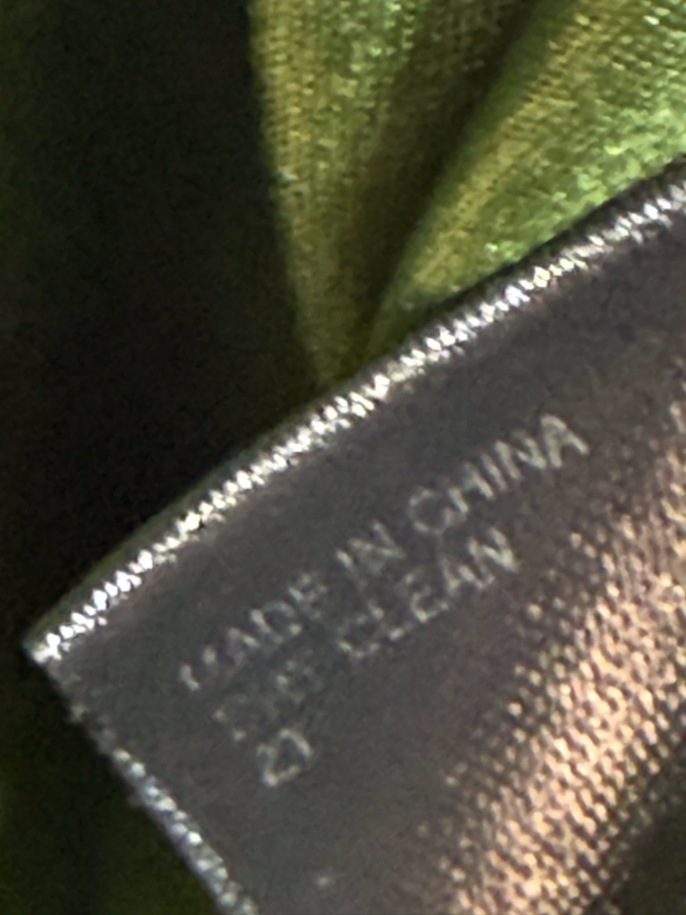 Alex Marie Hazel Olive Green Satin Asymmetrical Tea Length Formal Dress 14P - Picture 11 of 11